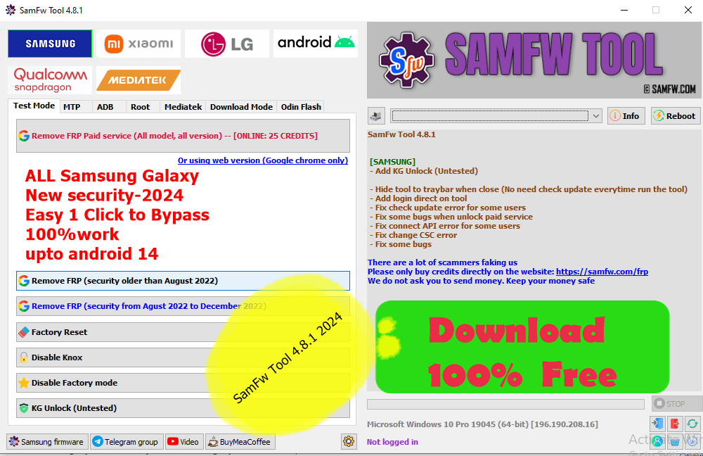 SamFw Tool 4.8.1 2024