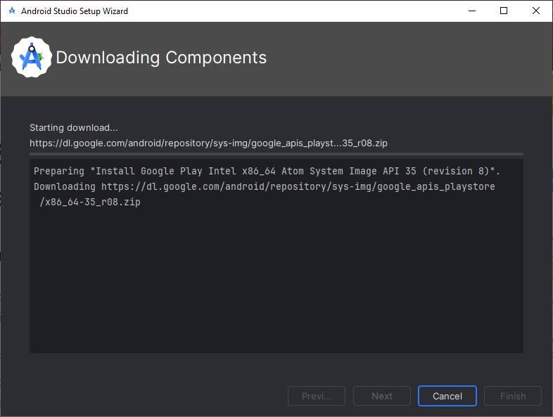 Android Studio, XML elements, download